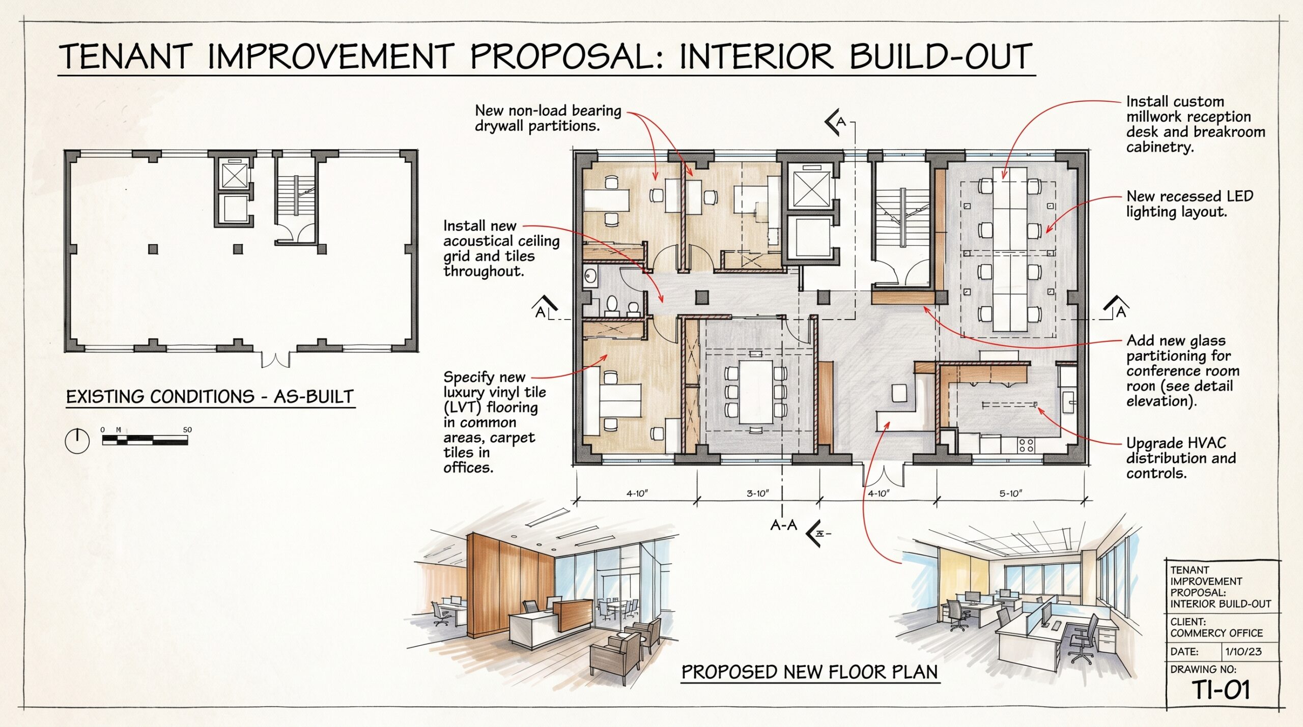 commercial Drawing Tenant Improvement