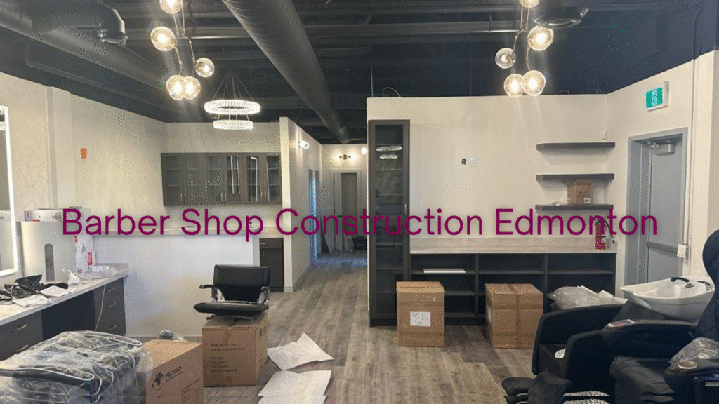 Barber Shop Construction Edmonton