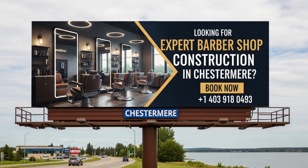 Barber Shop Construction in Chestermere