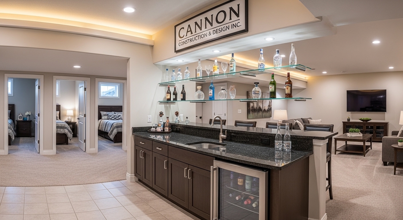 2BR Wetbar Basement Development