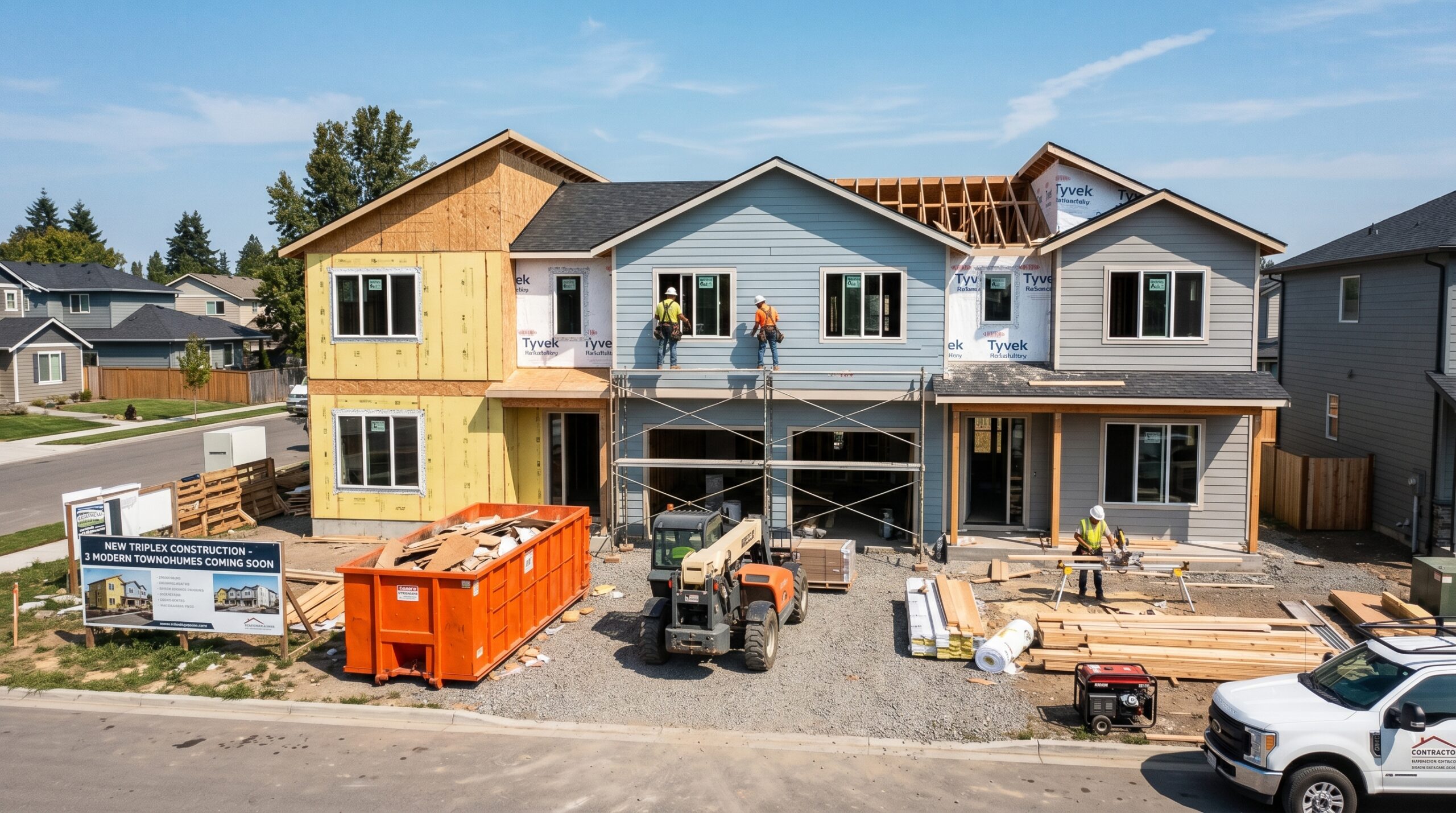 Triplex Construction in Calgary