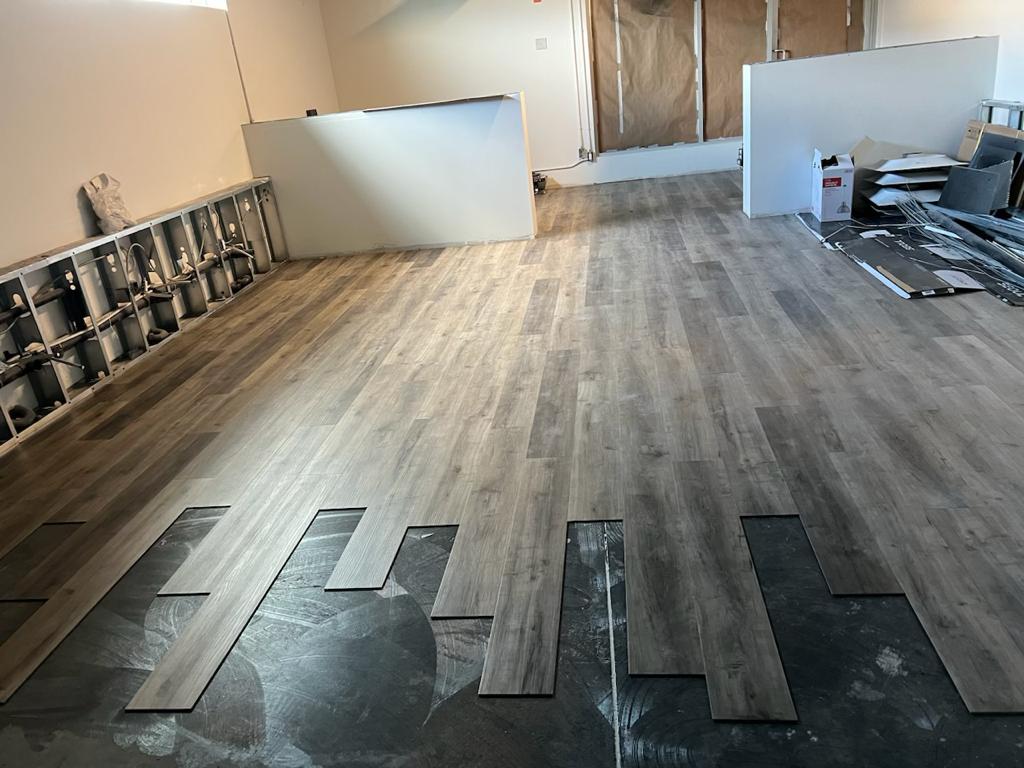 Custom Reception Desk Installation