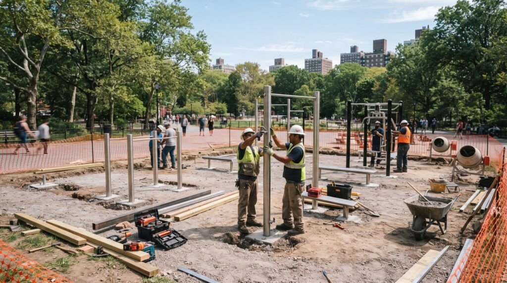 Outdoor Gym Construction and design