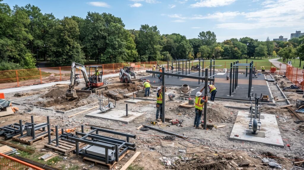 Outdoor Gym Construction calgary